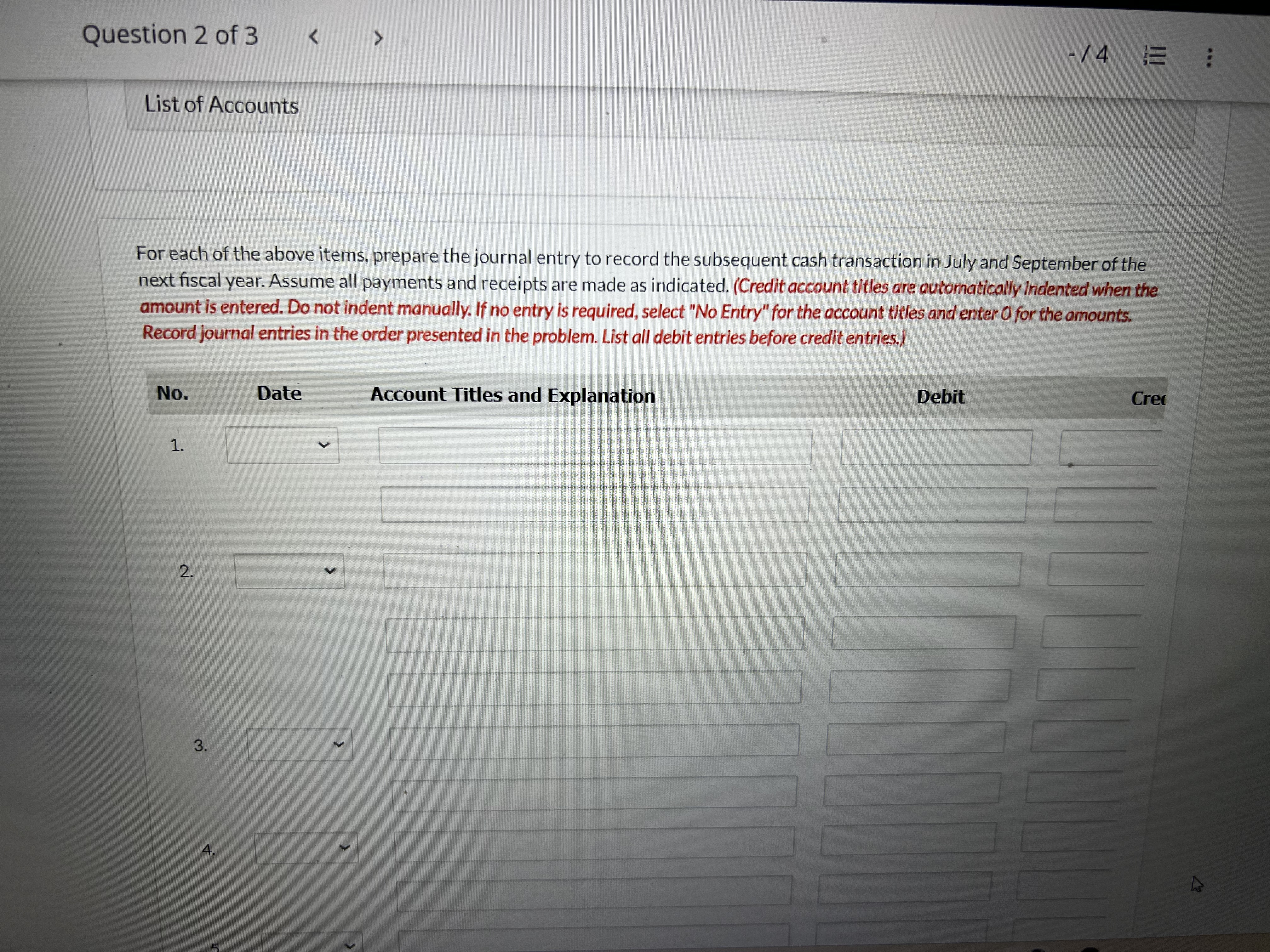 Kindly answer account titles and amount for debit