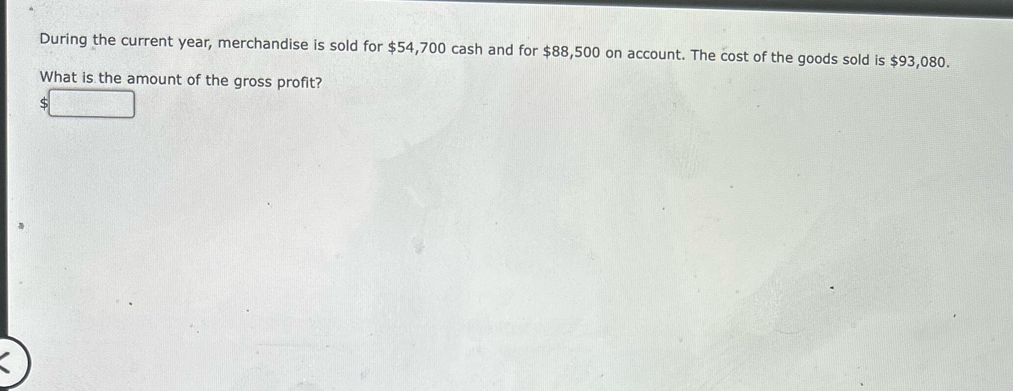 During the current year, merchandise is sold for