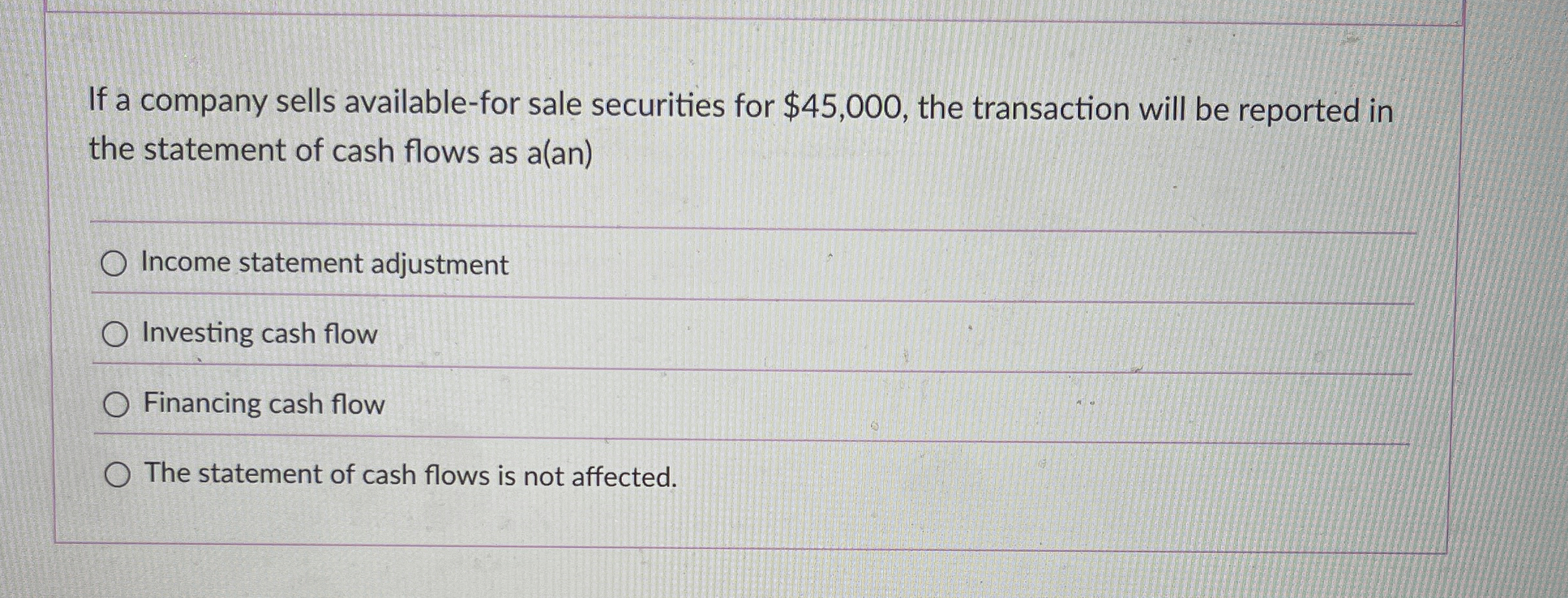 If a company sells available - for sale