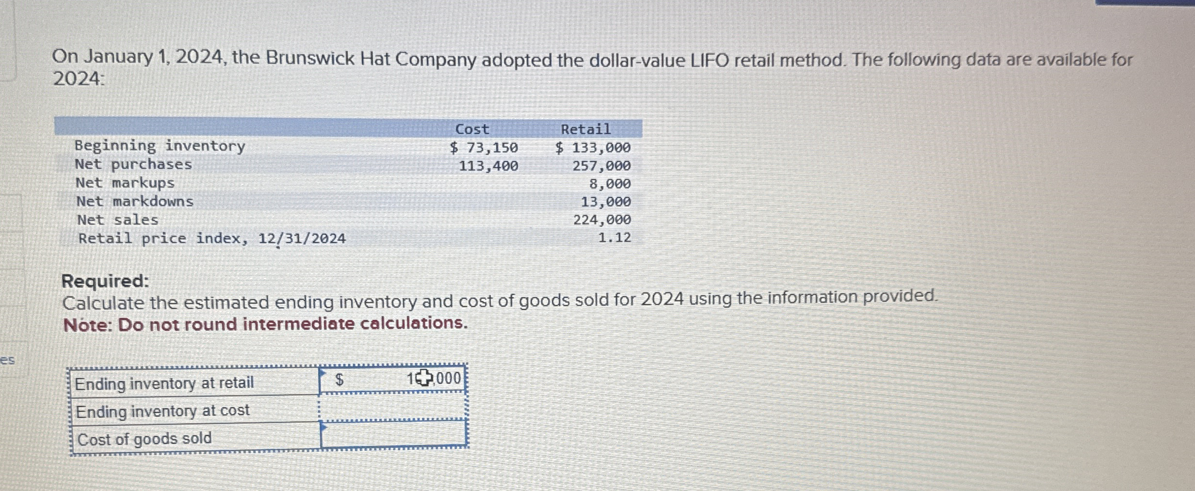 On January 1 , 2 0 2 4 , the Brunswick Hat
