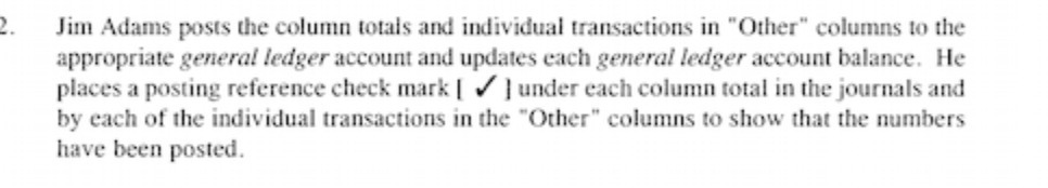 Jim Adams posts the column totals and individual