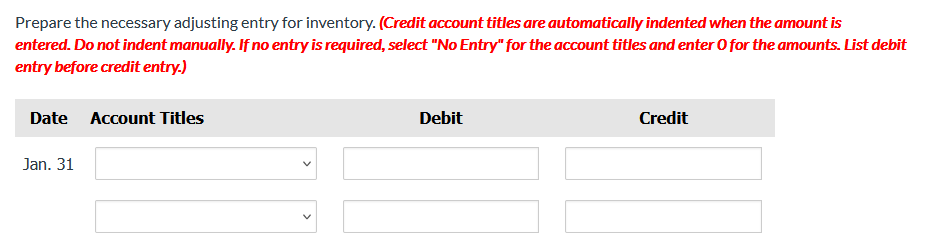 Presented below is information related to
