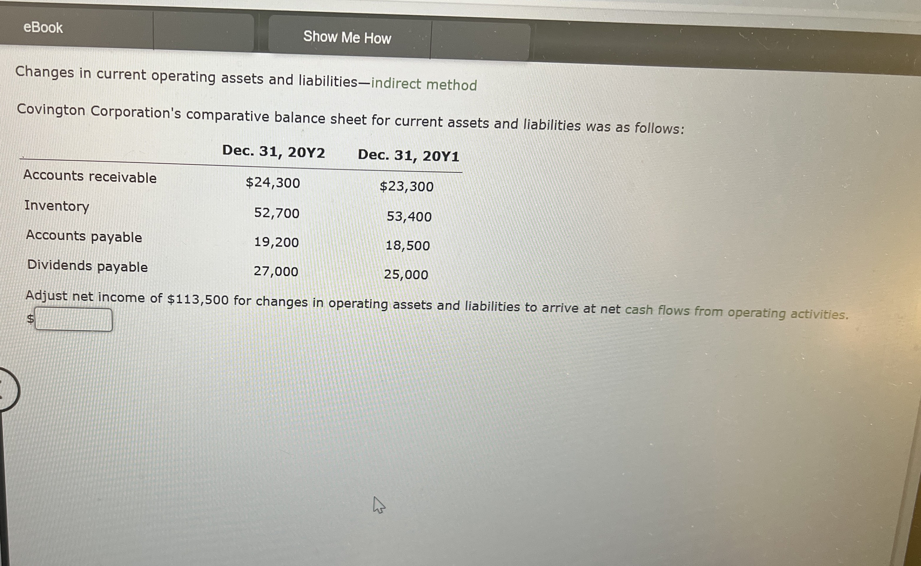 eBook Show Me How Changes in current operating