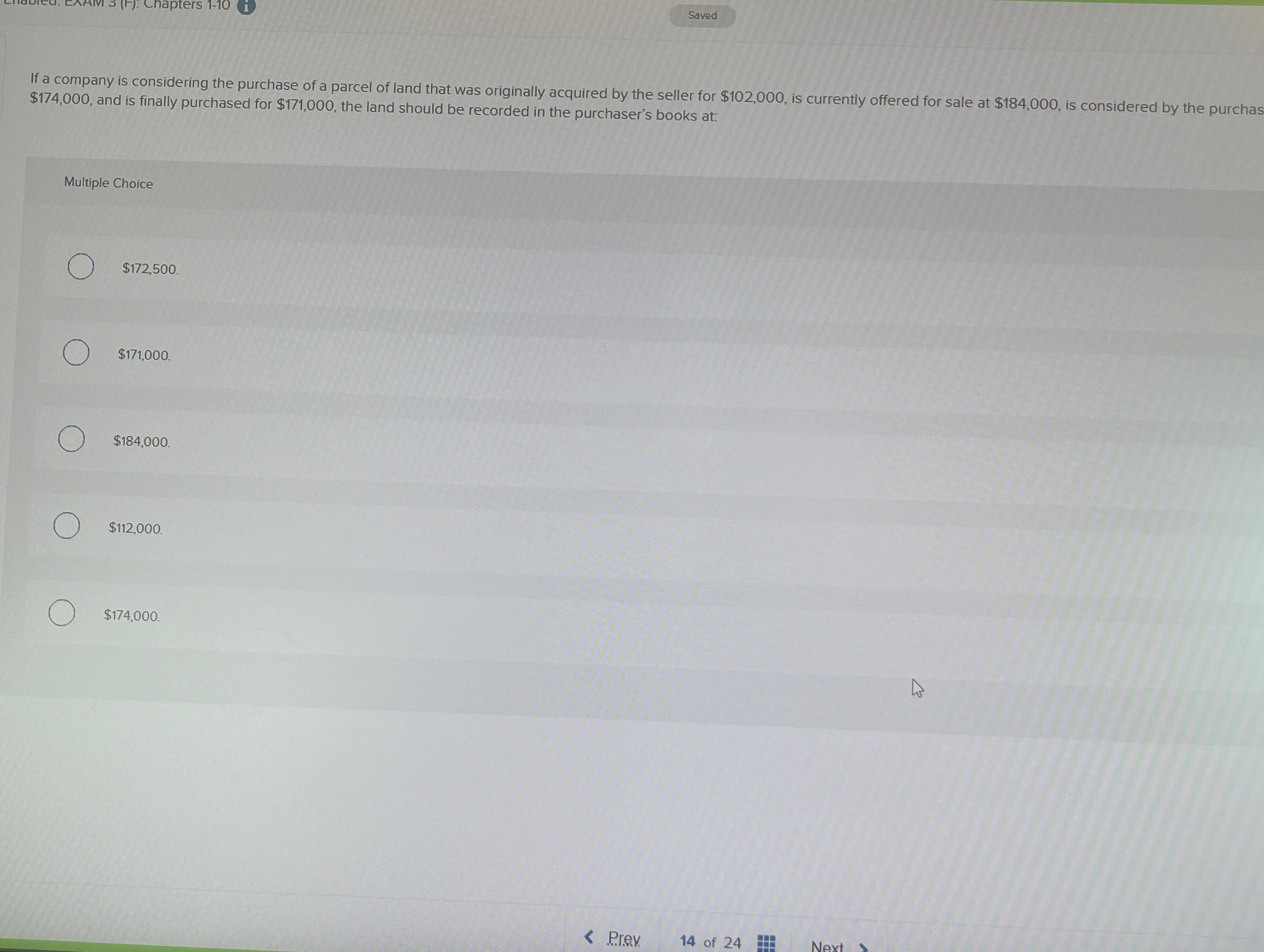 If a company is considering the purchase of a