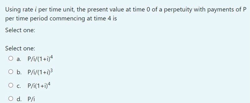 Which financial math approach would you use to
