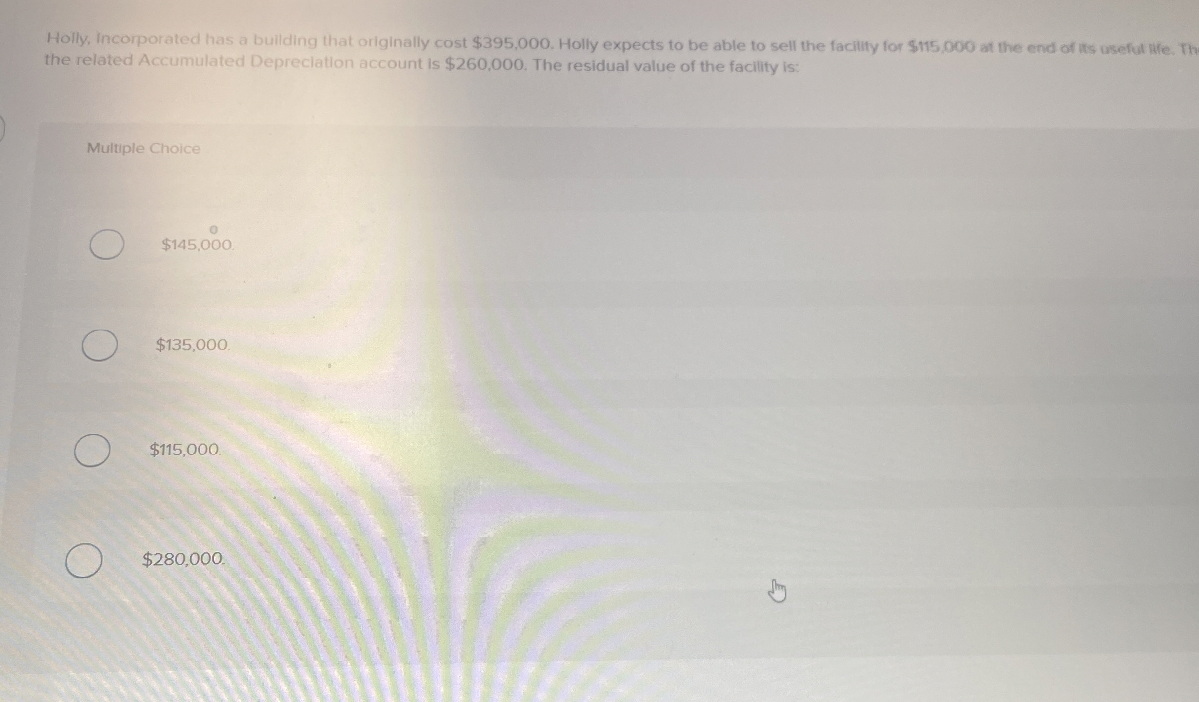 Holly, Incorporated has a building that