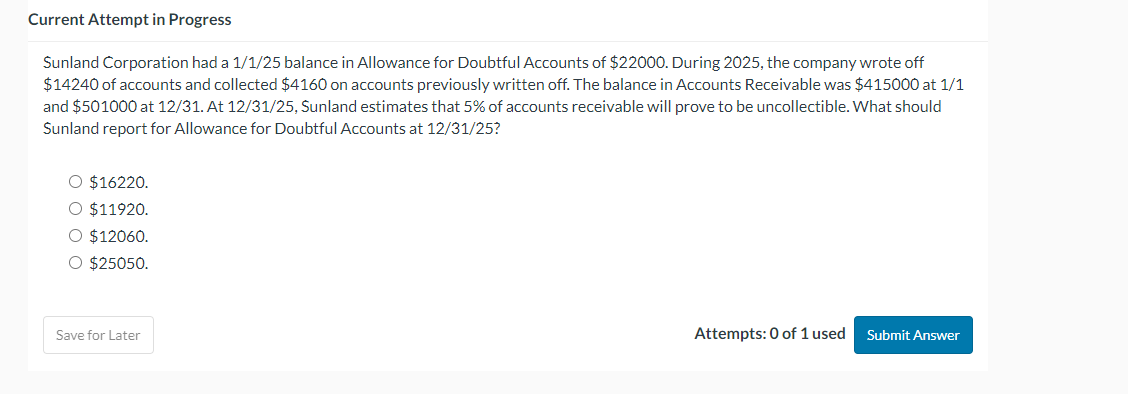 Current Attempt in Progress Sunland Corporation