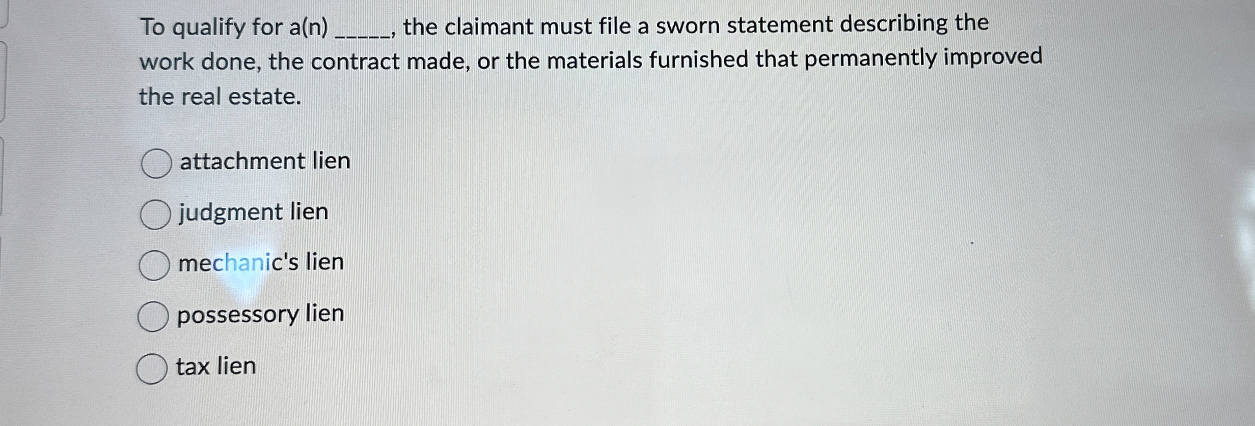 To qualify for a ( n ) q , , the claimant must