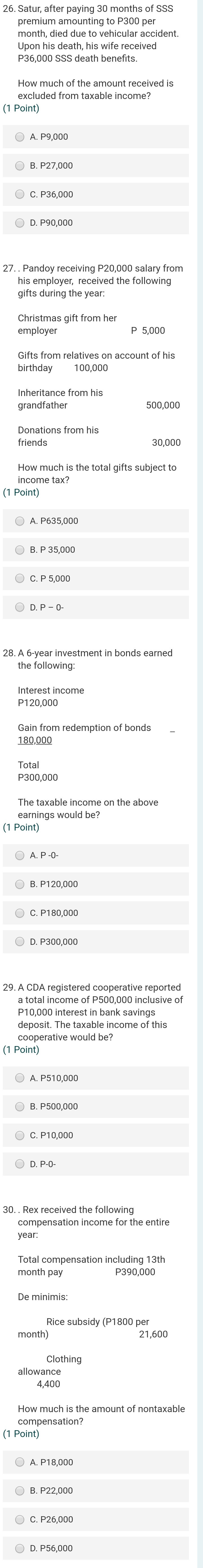 26. Satur. after paying 30 months of SSS premium
