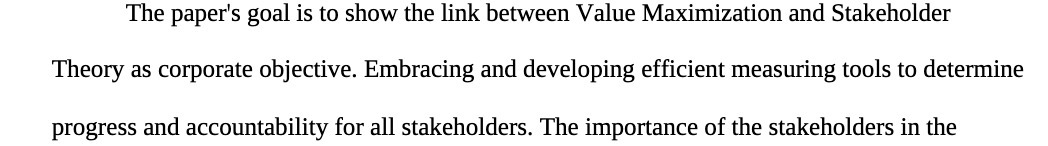 The paper's goal is to show the link between