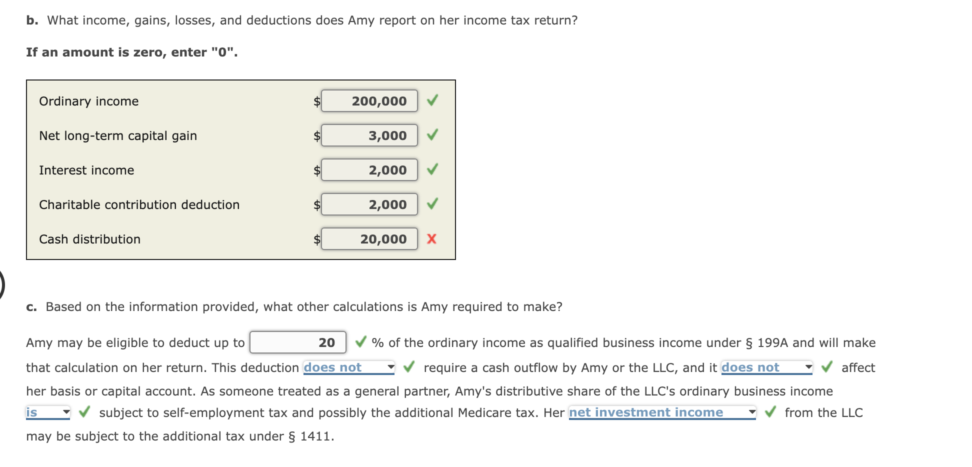 Problem 10-37 (LO. 6, 7, 8, 9, 10, 11) Amy and