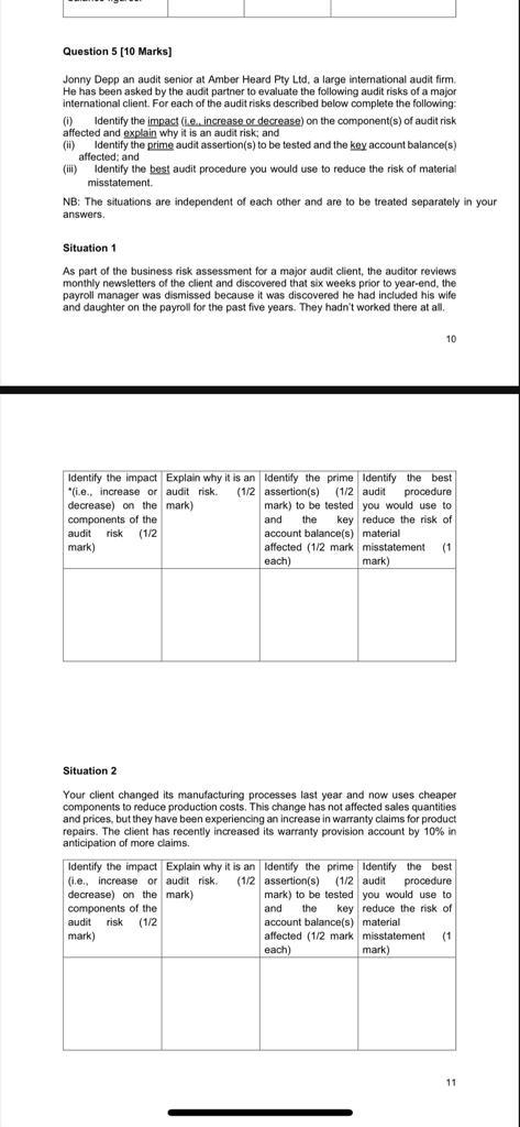 Question 4 [8 Marks] (a) Joe & Donald (J&D) Pty