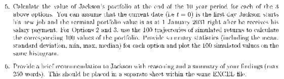 5. Calculate the value of Jackson's