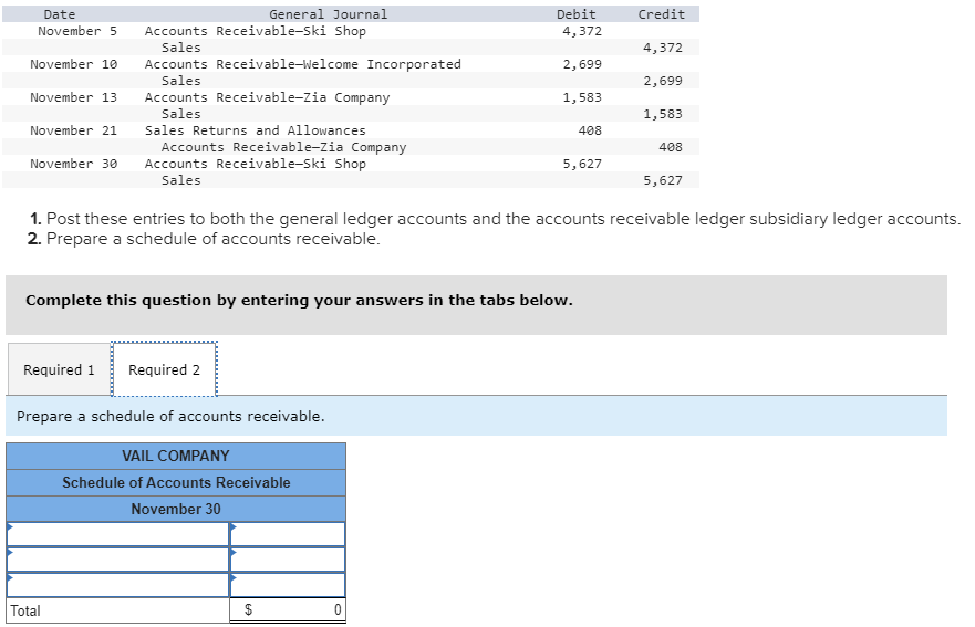 Vail Company recorded the following transactions