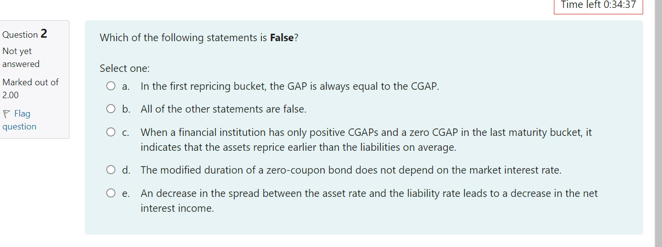 Question 2 Not yet answered Marked out of 2.00 V
