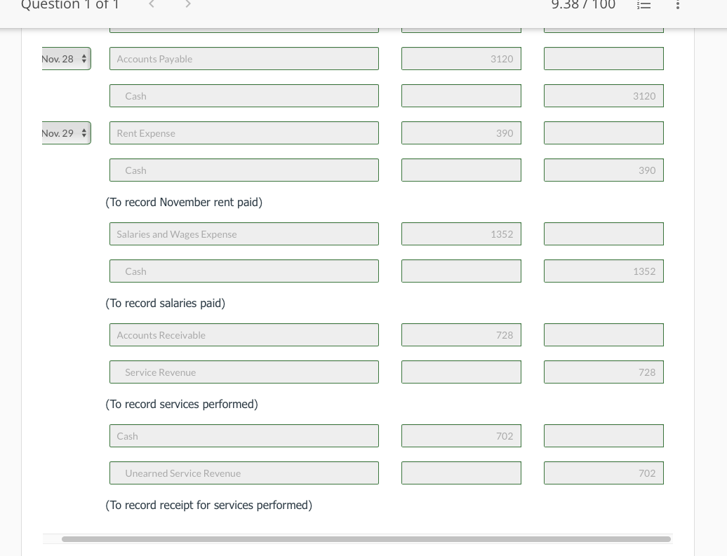 Question 1 of 1 <  style=
