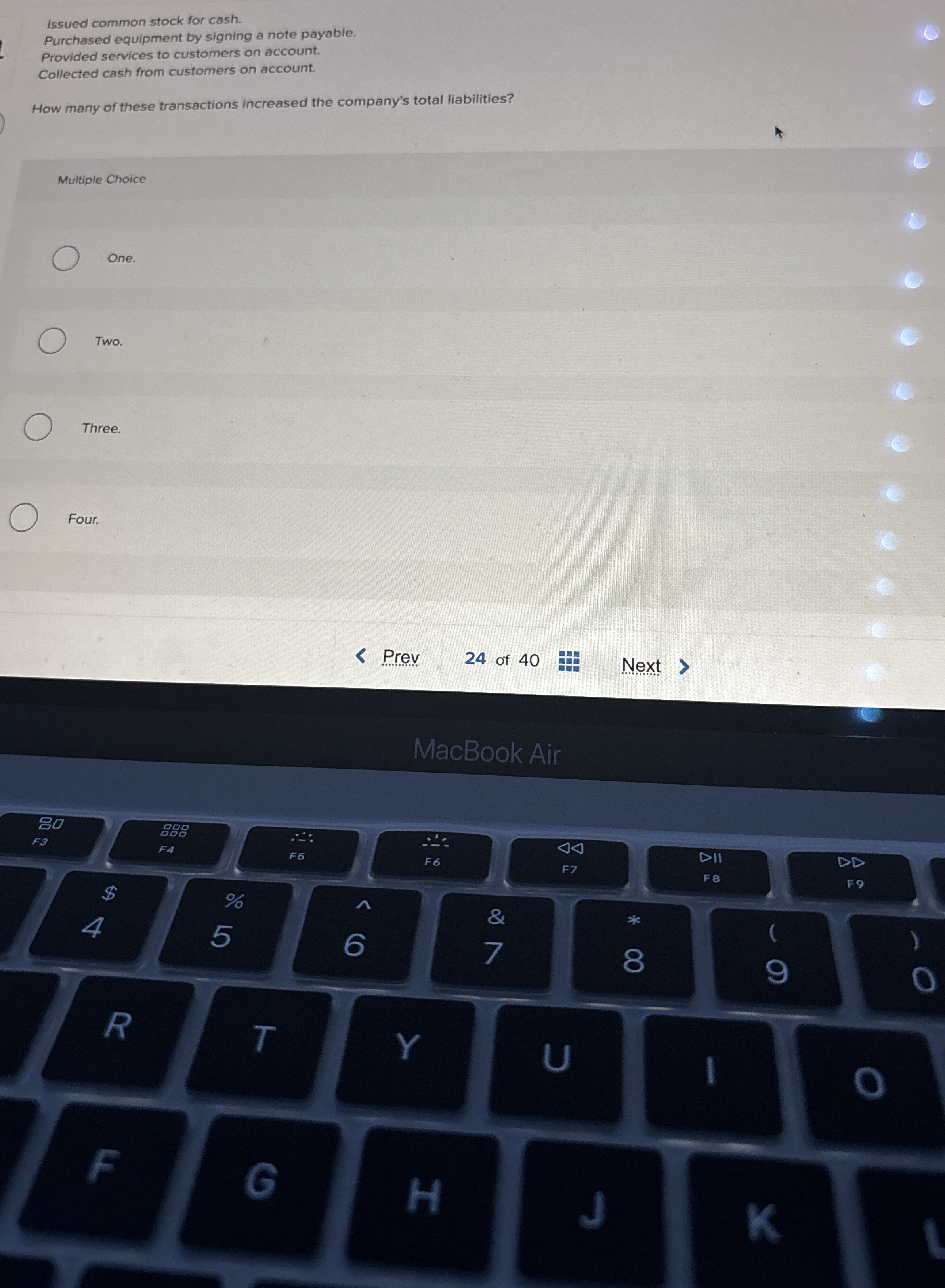 Issued common stock for cash. Purchased equipment