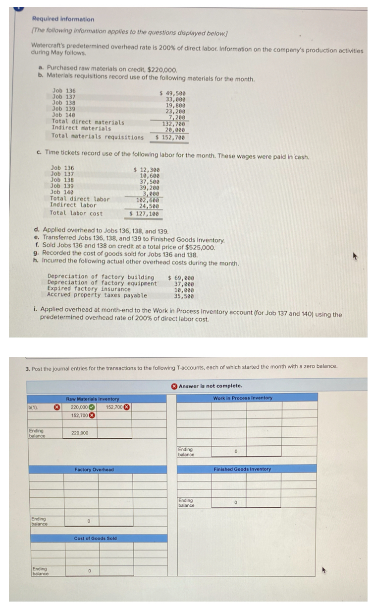 Required information [ The following information