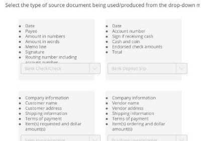 Select the type of source document being
