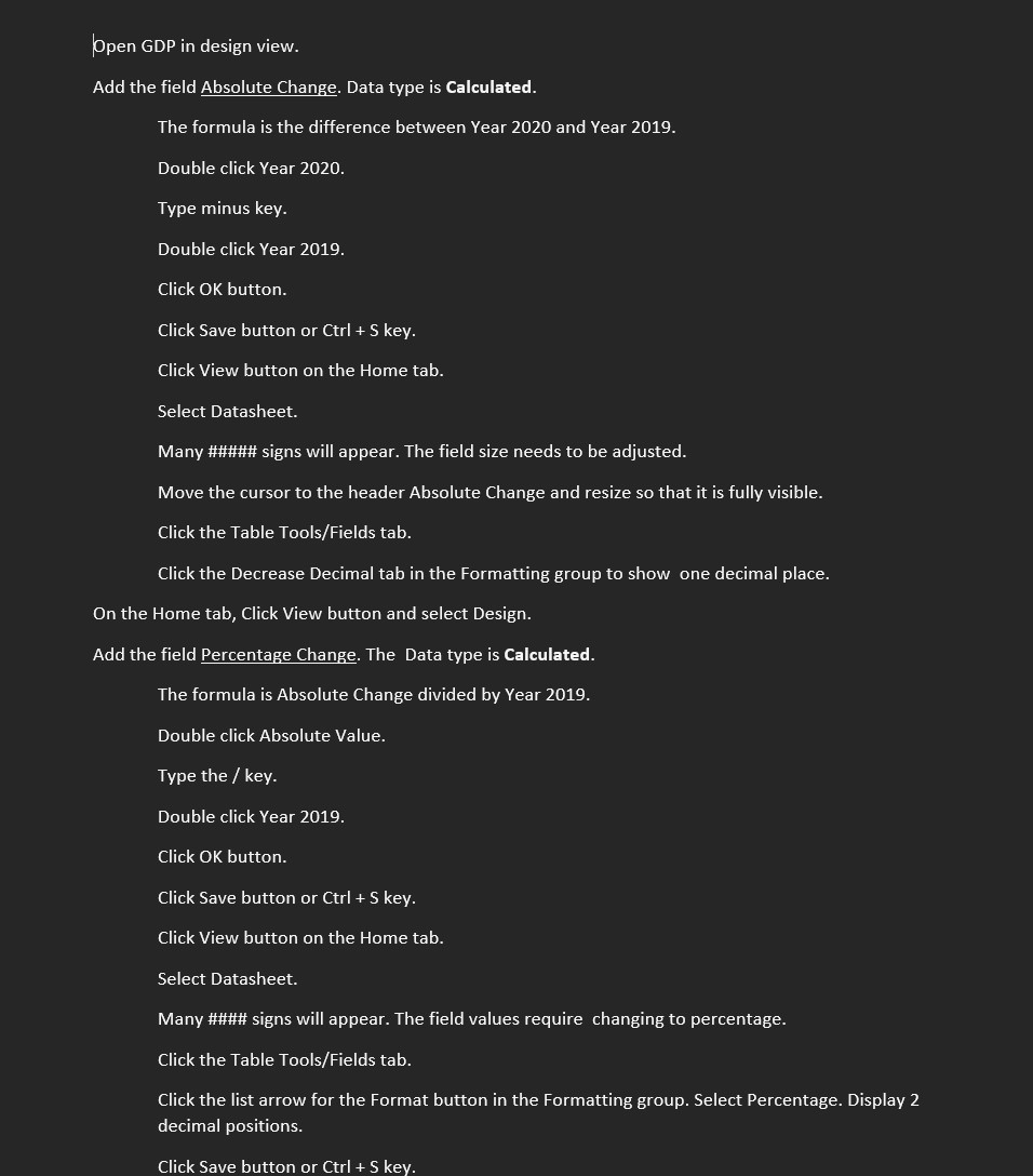 Name is Anthony Joseph use Microsoft access and