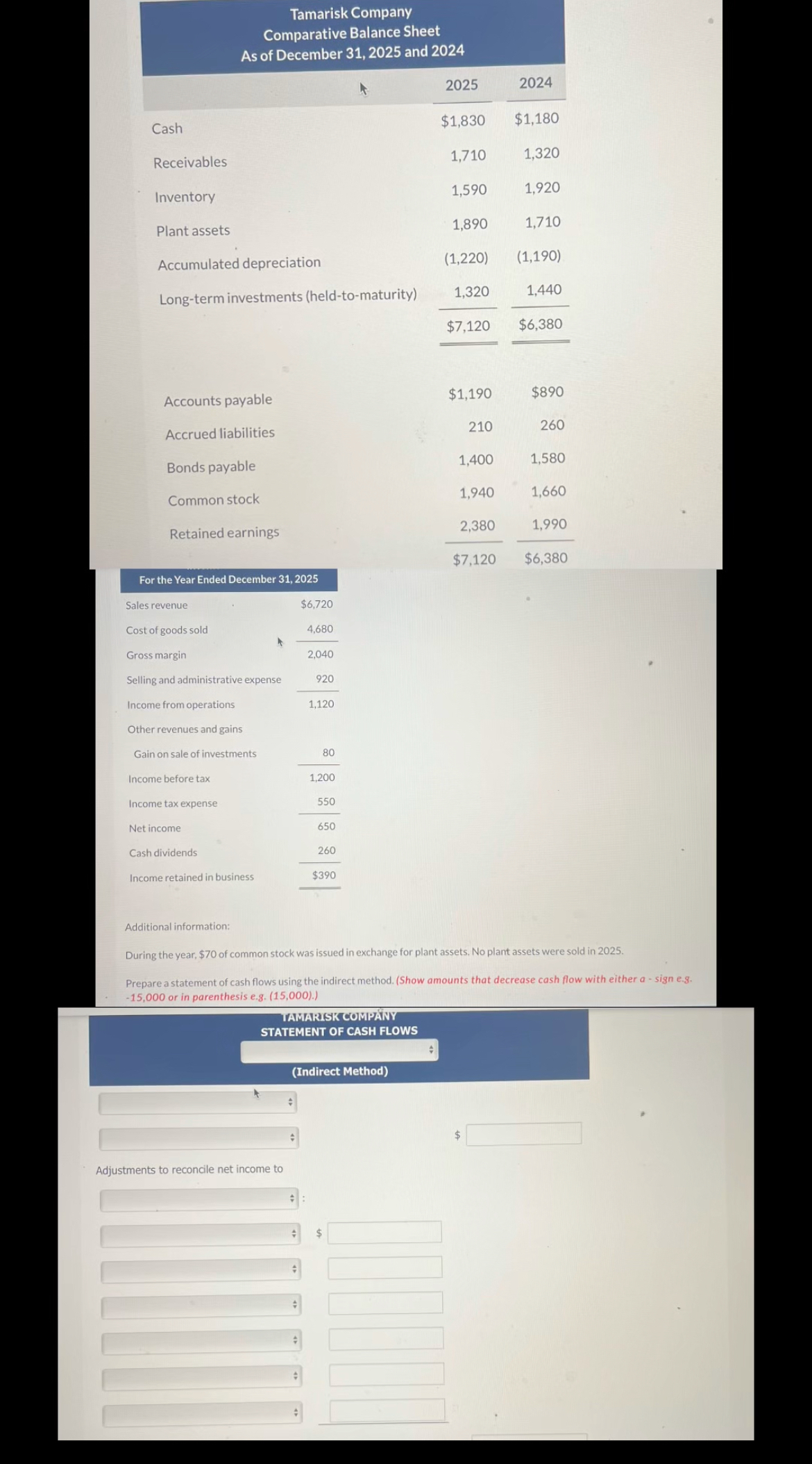 \ table [ [ \ table [ [ Tamarisk Company ] , [