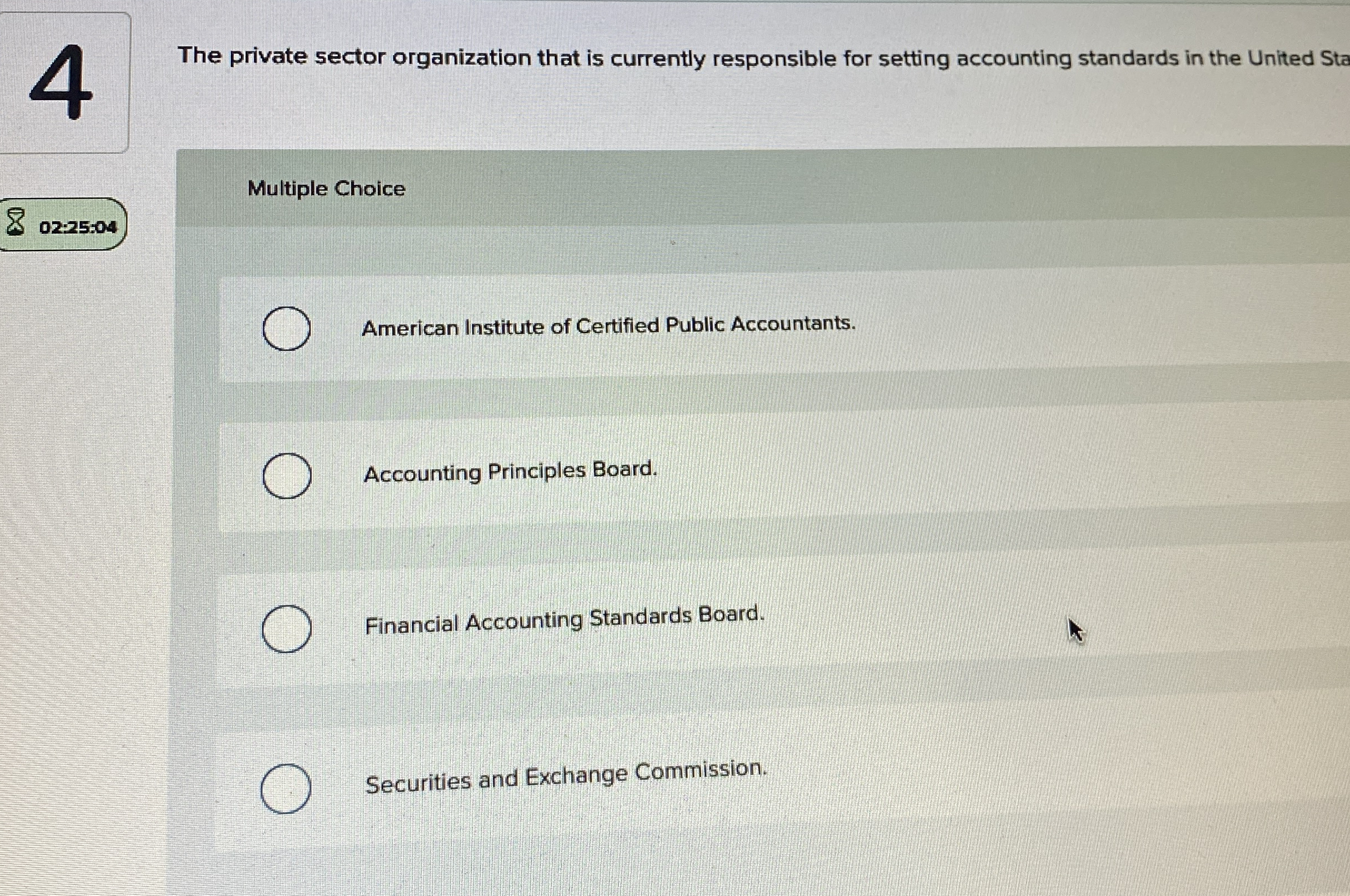 4 The private sector organization that is