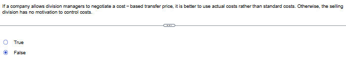 I f a company allows division managers t o