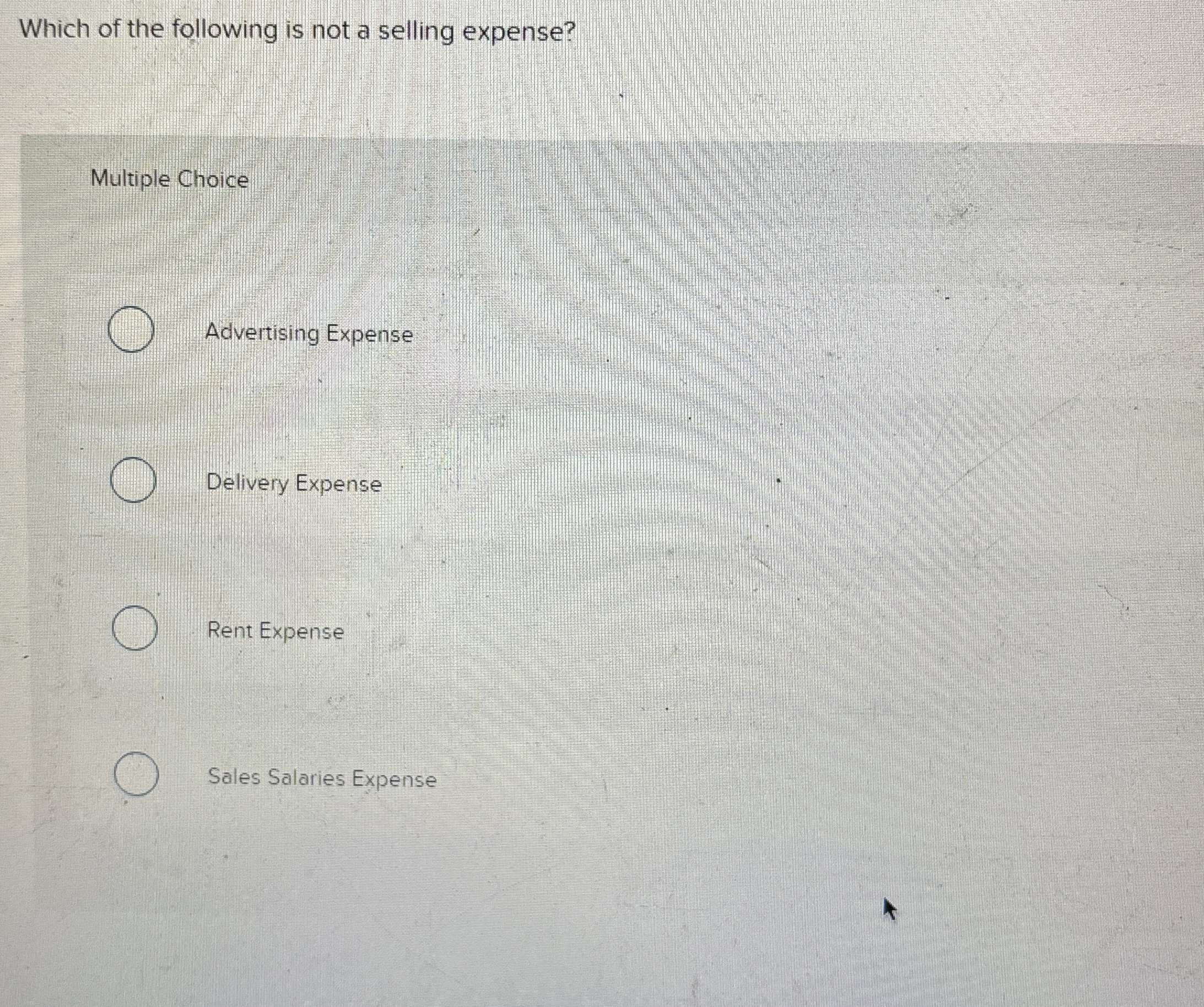 Which of the following is not a selling expense?