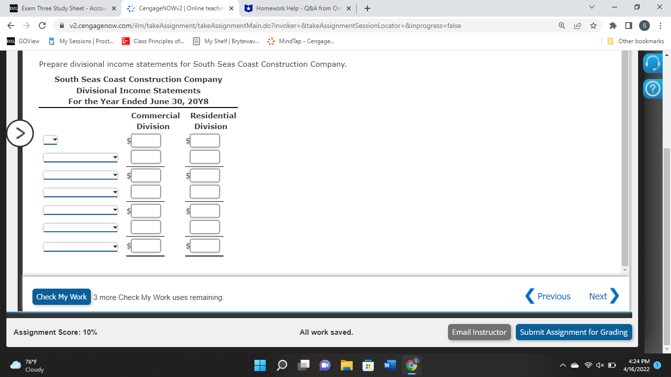 D21 Exam Three Study Sheet - Accour X