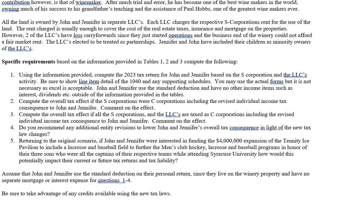 Building on question I, fast forward to the year