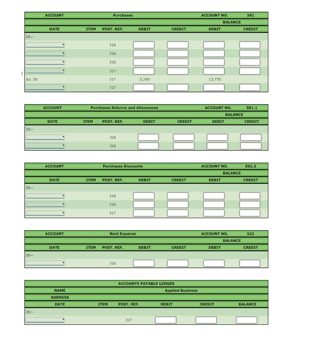 Please answer July: July 1 Issued Check No. 414