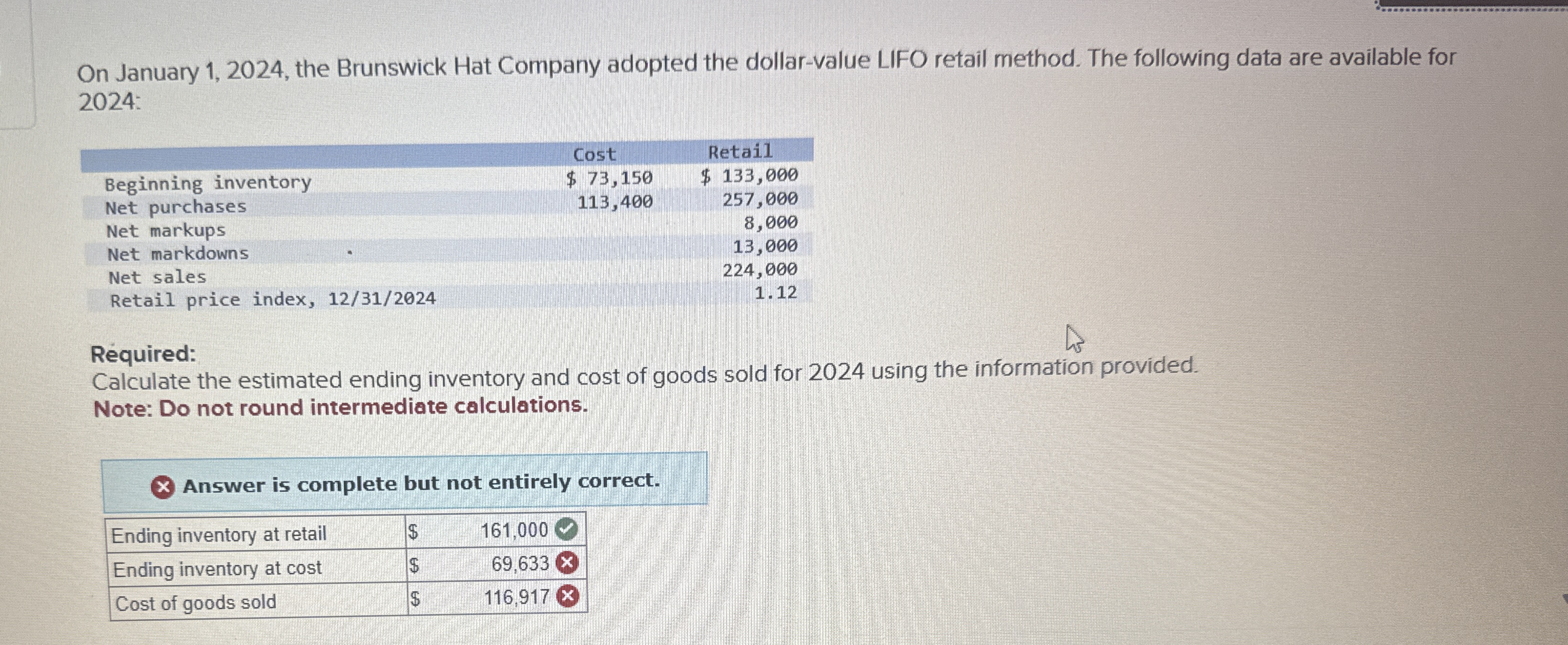 On January 1 , 2 0 2 4 , the Brunswick Hat