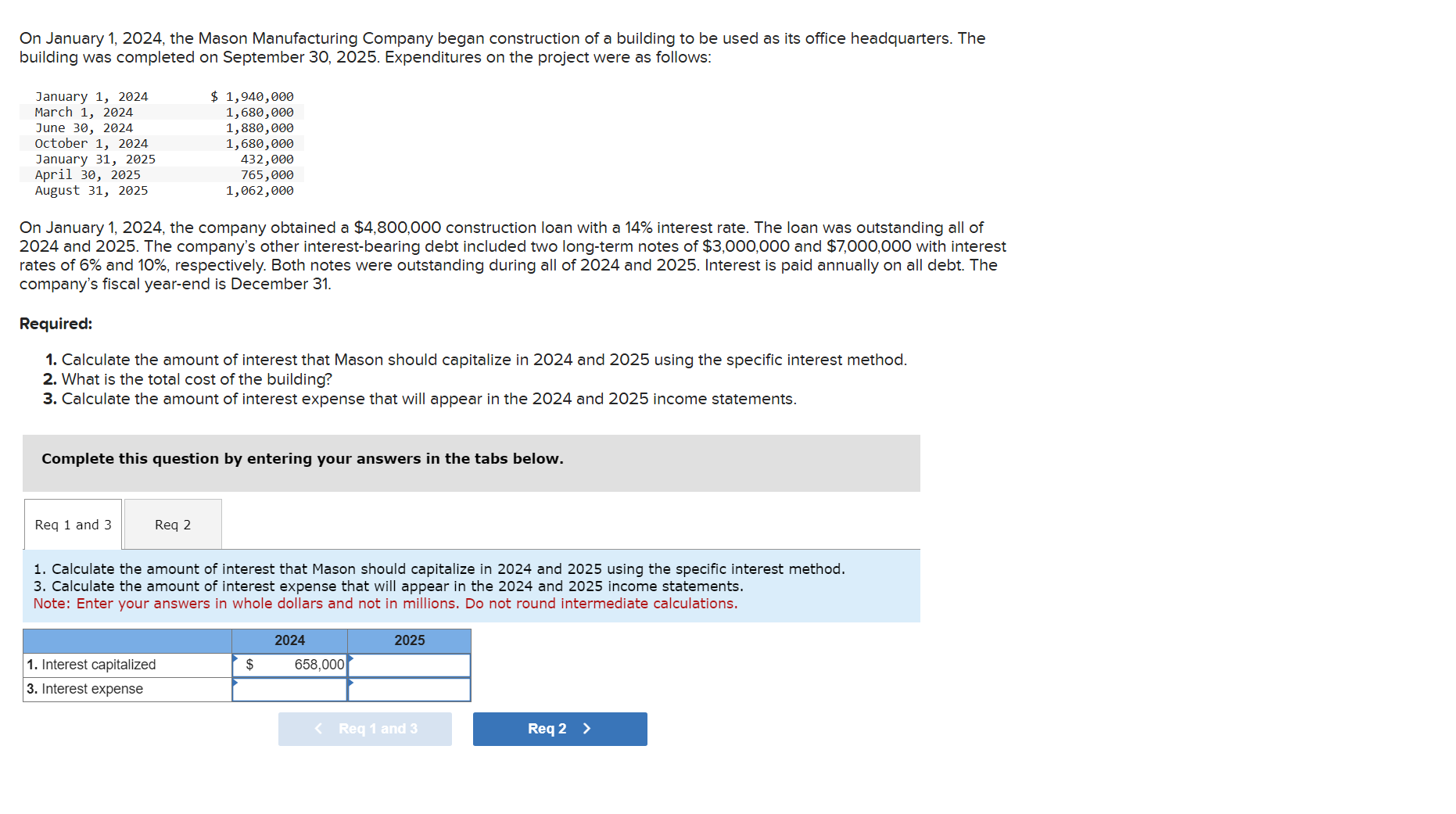 On January 1 , 2 0 2 4 , the Mason Manufacturing