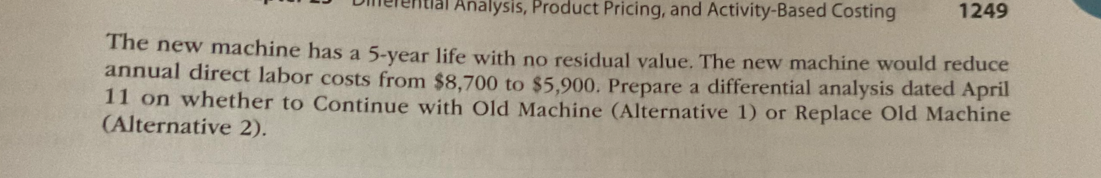 EE 25-4 p 1216 PE 25-48 Replace equipment OBJ. 1