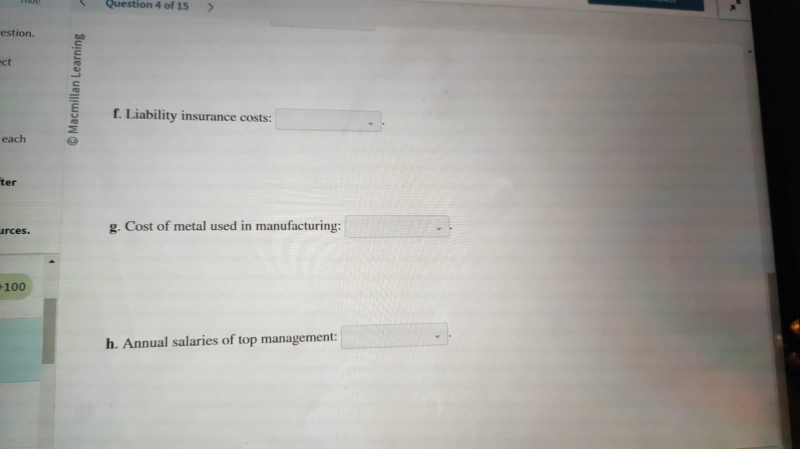Resources Al Tutor Submit Answer gs Hide <
