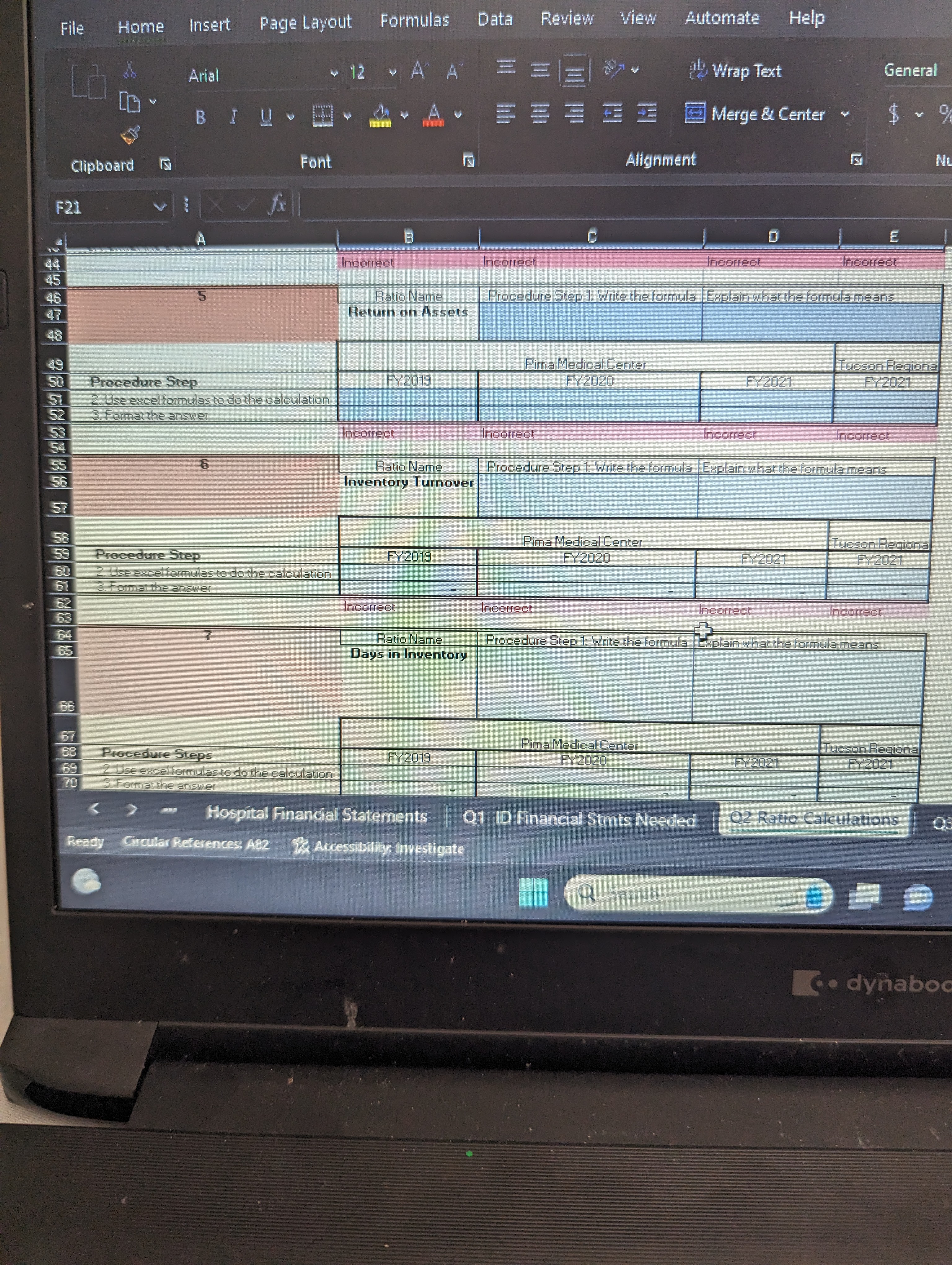 I have attached the balance sheet with all