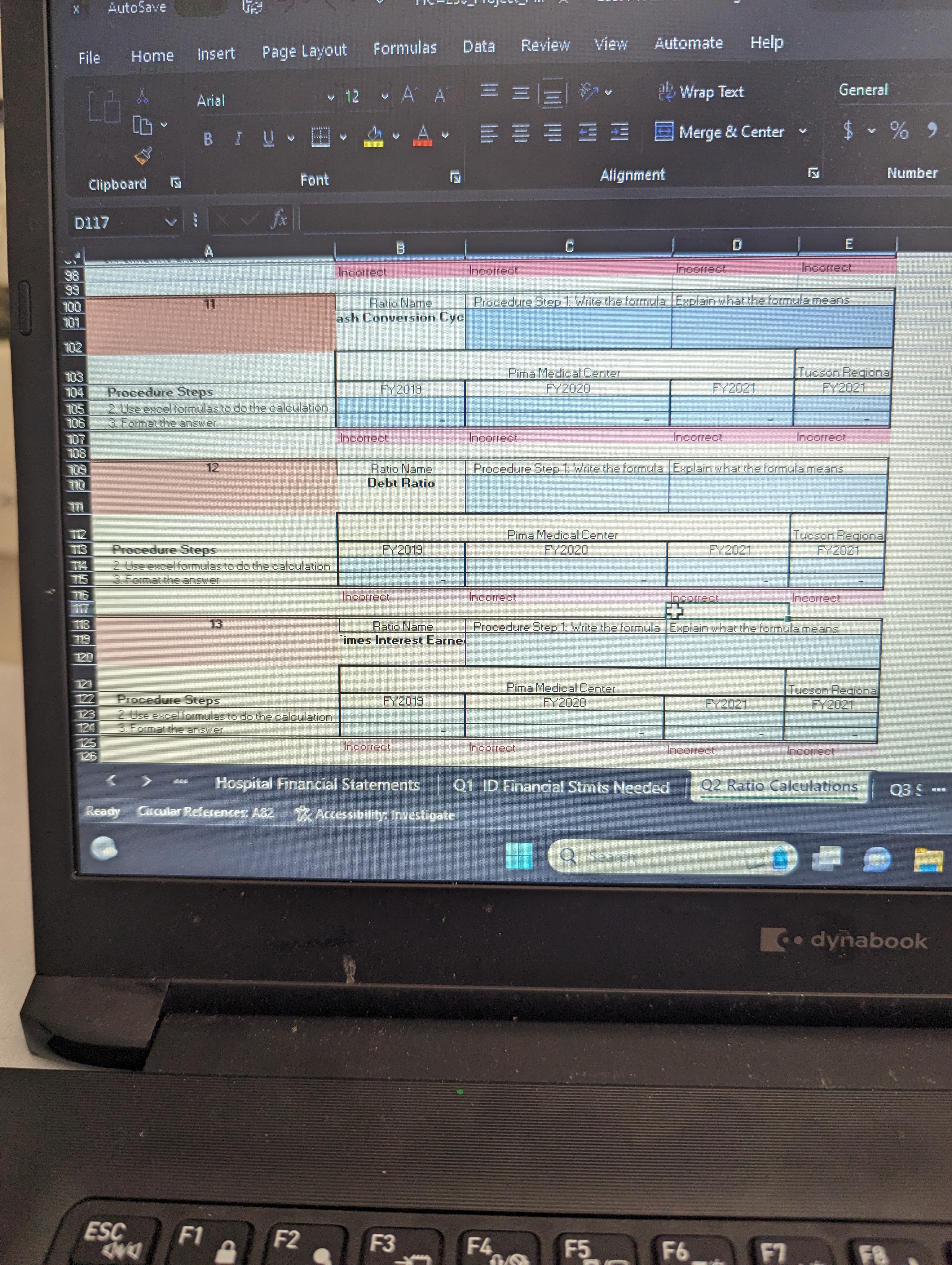 I have attached the balance sheet with all