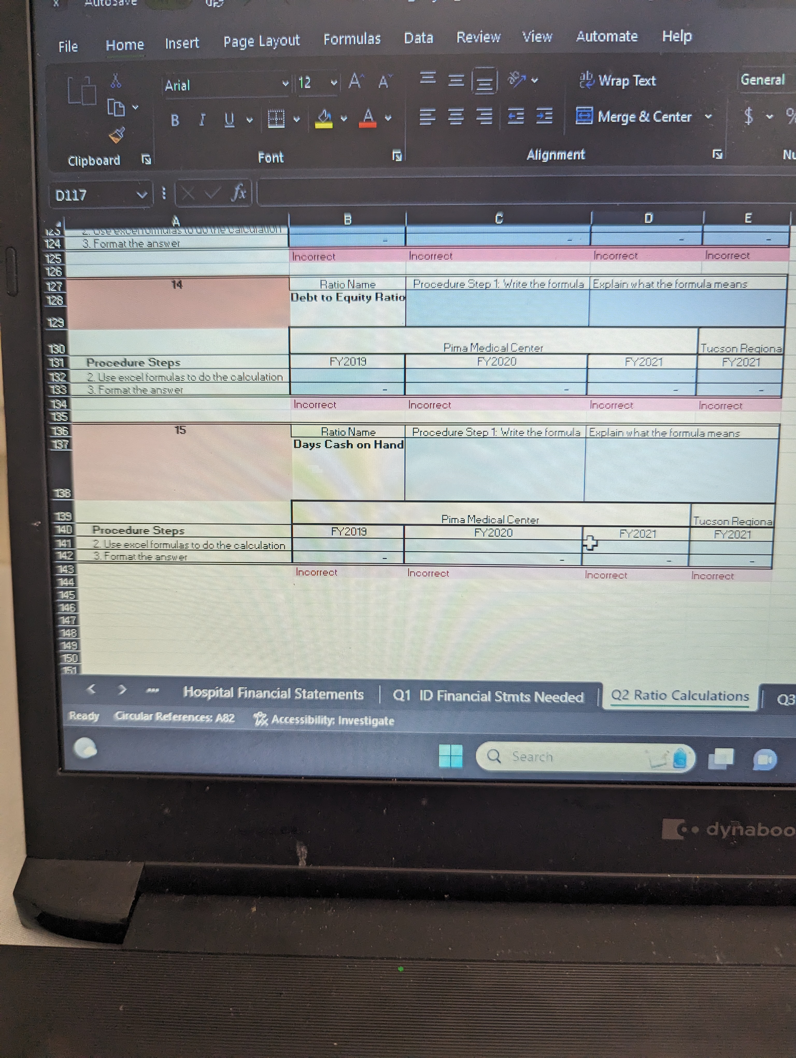 I have attached the balance sheet with all