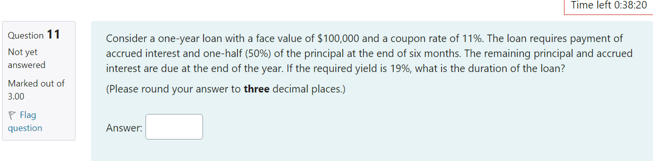 Question 1 1 Not yet answered Marked out of 3.00