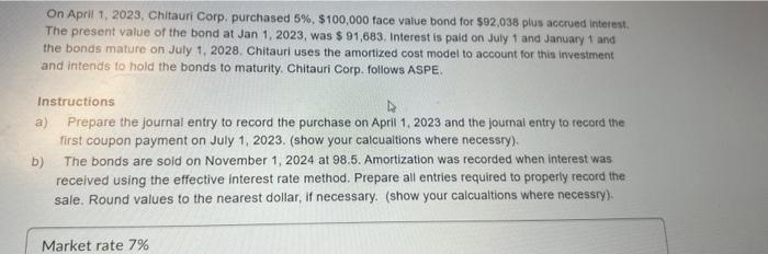 3 On April 1, 2023, Chitauri Corp. purchased 5%,