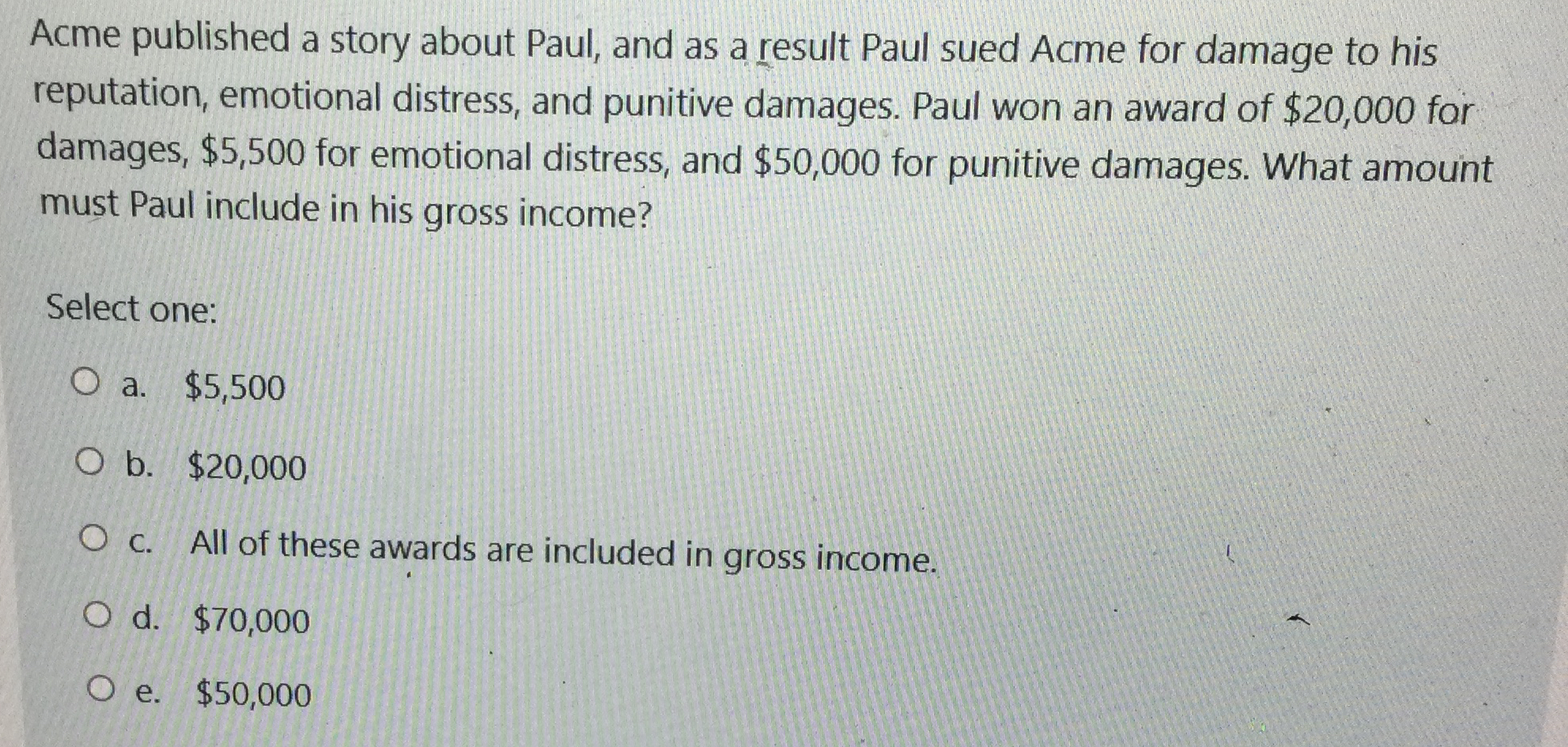 Acme published a story about Paul, and as a