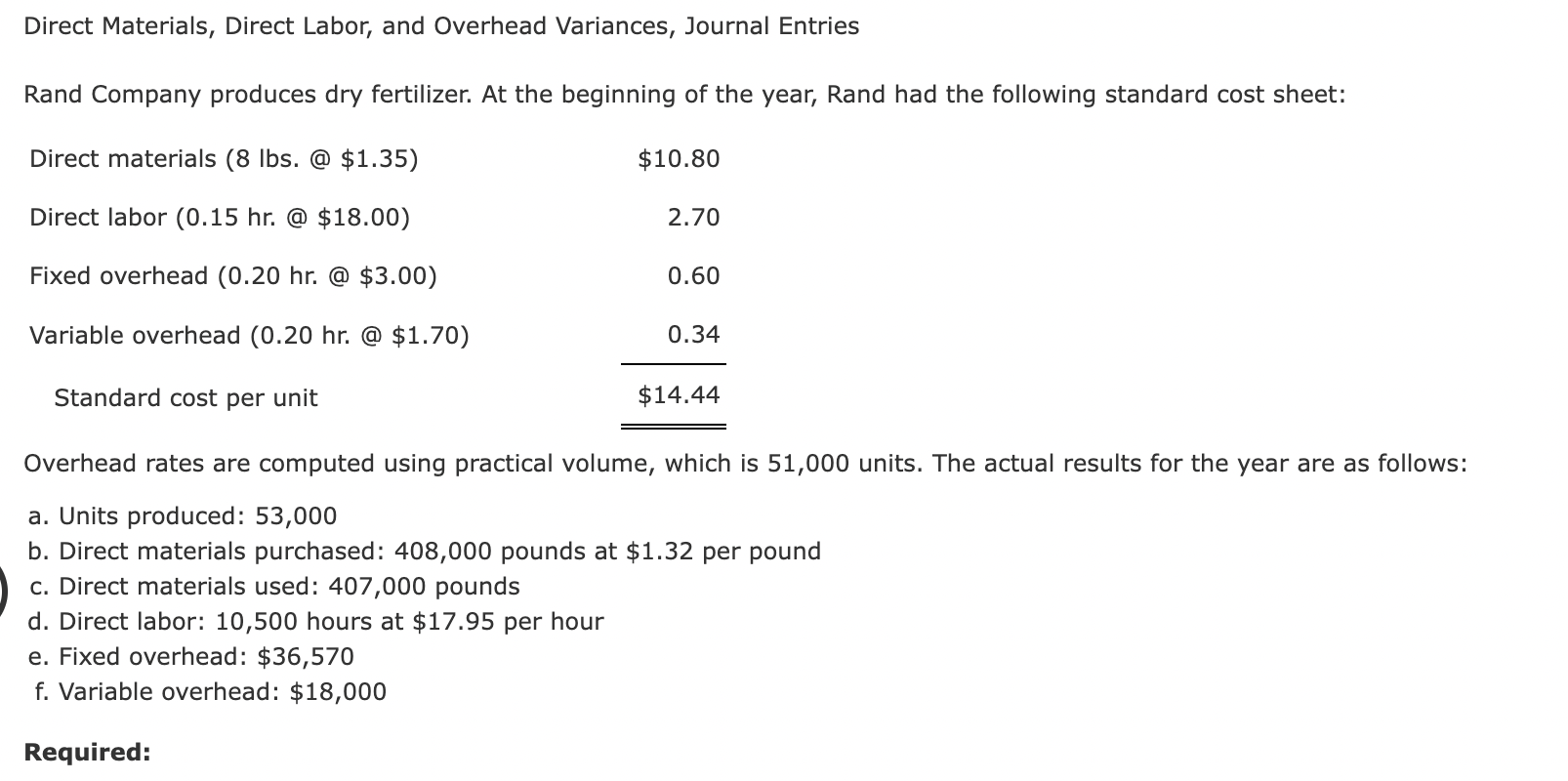 2 Direct Materials, Direct Labor, and Overhead