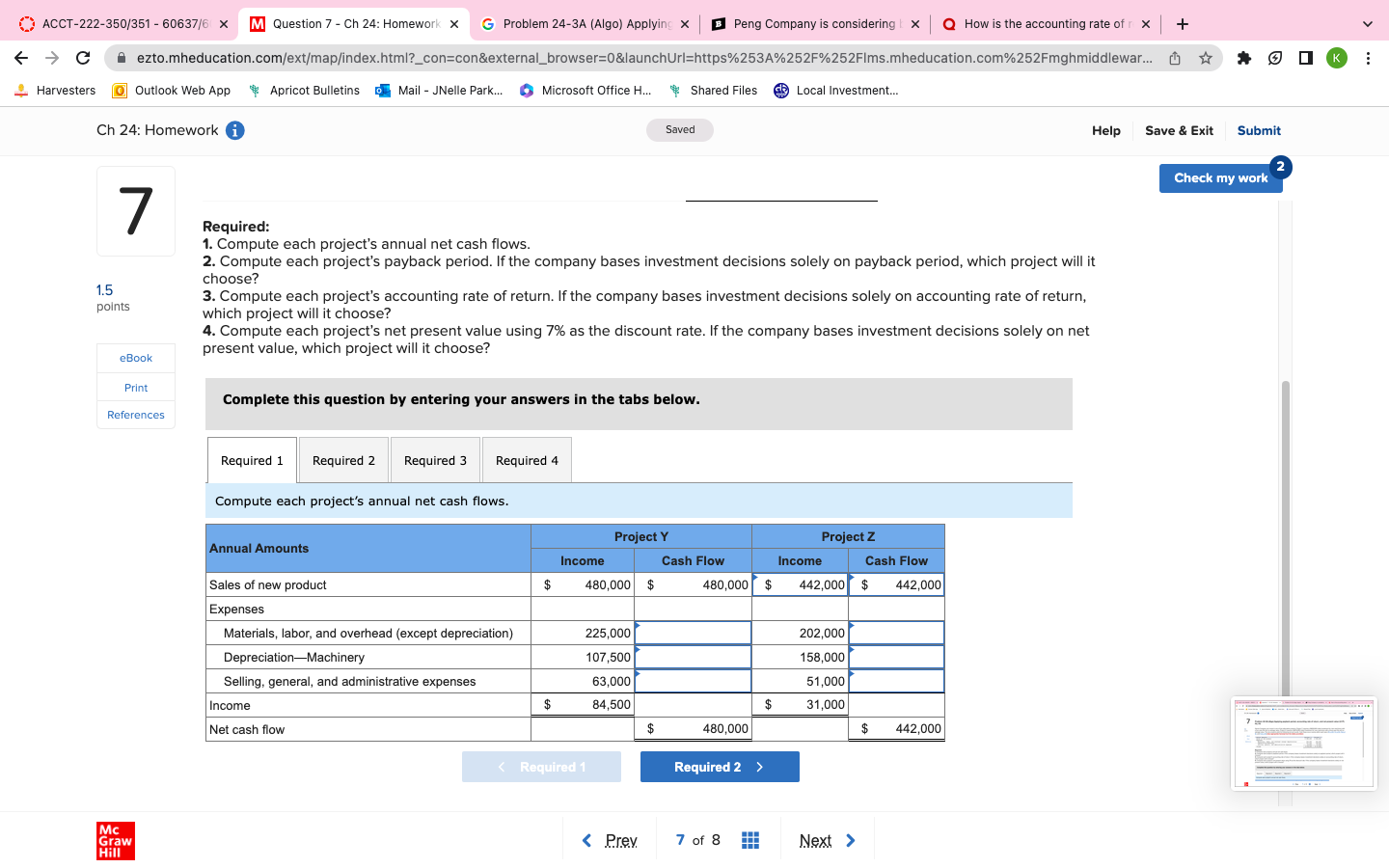 ACCT-222-350/351 - 60637/6 x M Question 7 - Ch