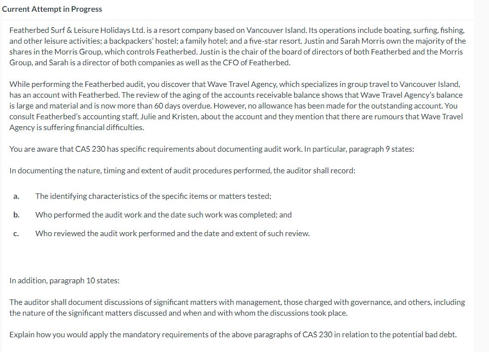 Current Attempt in Progress Featherbed Surf &.