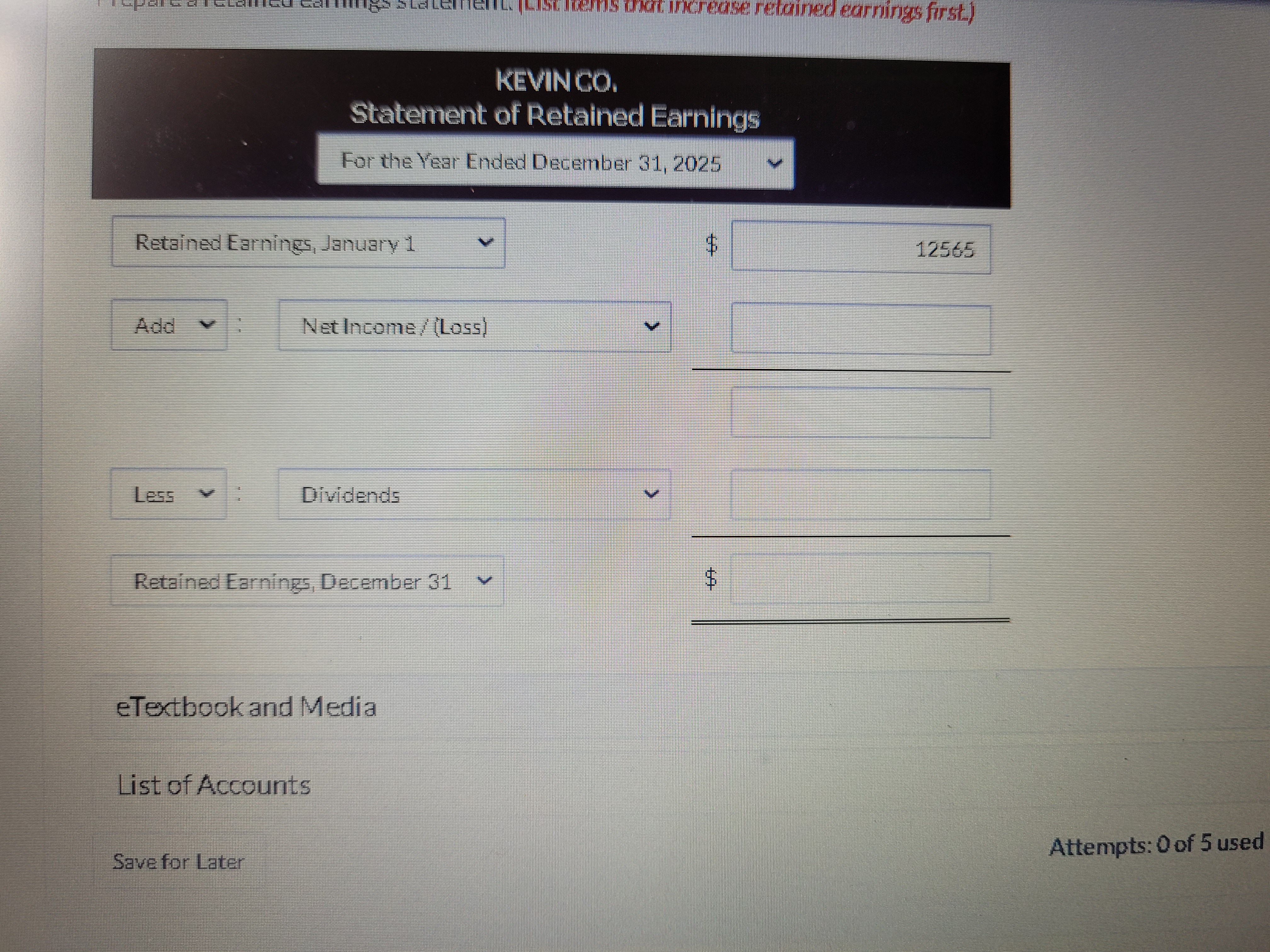 Kevin Co. Adjusted Trial Balance December 31,