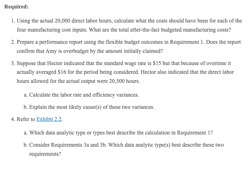 Budgeting and Variance Analysis Using Only a