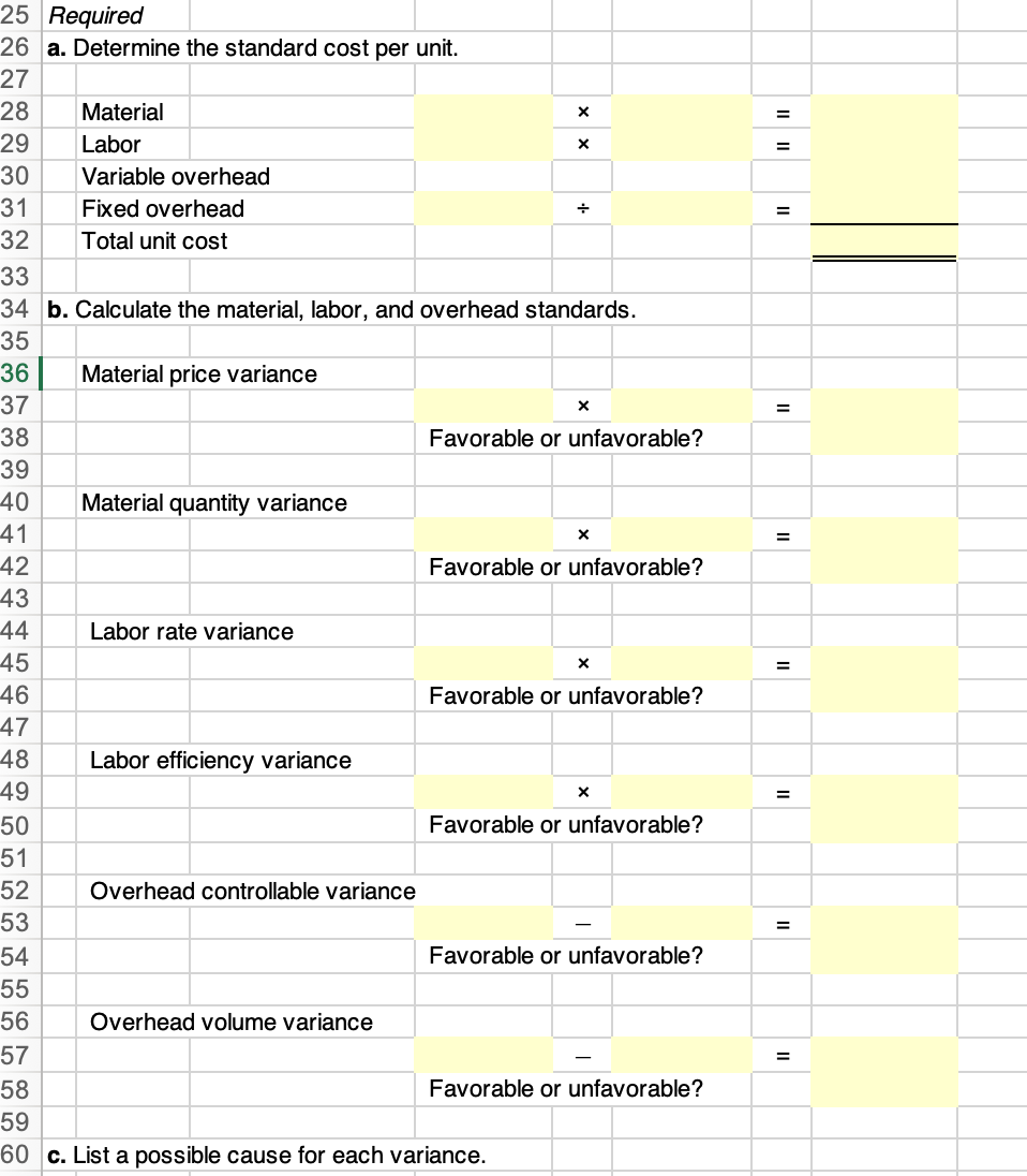 Problem 11.5 (LO1, 2) Excel Comprehensive