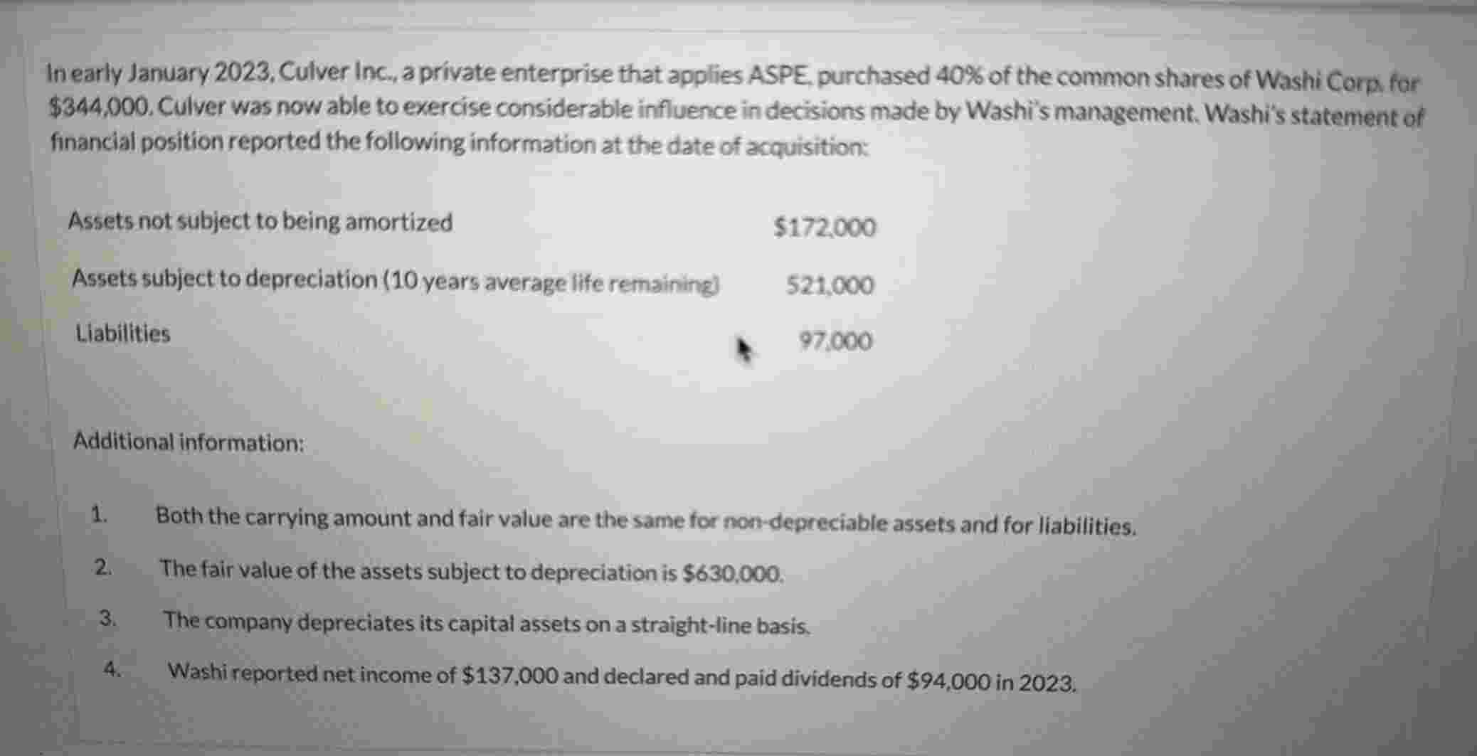 In early January 2 0 2 3 , Culver Inc., a private