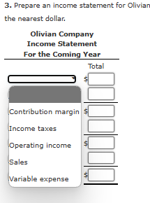 After-Tax Profit Targets Olivian Company wants to