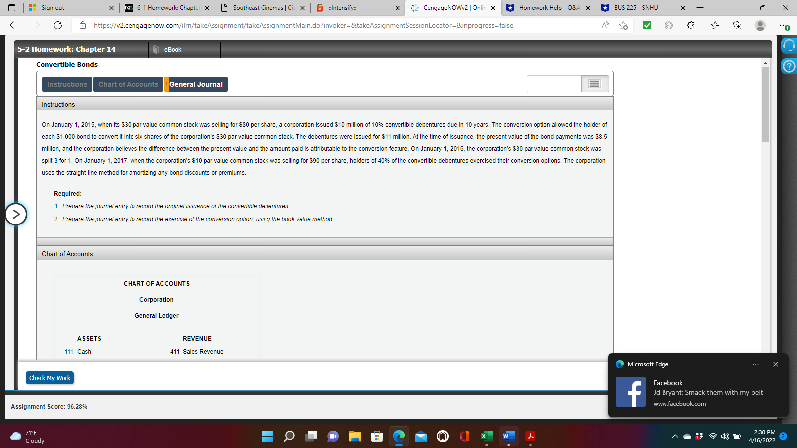 Needing help with this Intermediate Accounting II